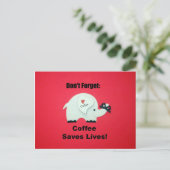 やめ忘れて:コーヒ救ーは命だ! ポストカード (スタンド正面)