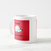 やめ忘れよ：光を当てろ！ コーヒーマグカップ (正面左)