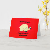 やめ忘れよ:自分を気によく受け止め! カード (黄色い花)