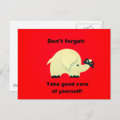 やめ忘れよ:自分を気によく受け止め! ポストカード (正面/裏面)