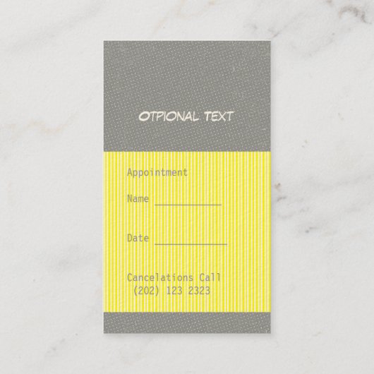 やめ忘れろ！アポイントメントサークルEdgyビジネス 予約カード (裏面)