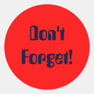 やめ忘れろ！ ラウンドシール