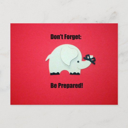 やめ忘れろ：覚悟しろ！ ポストカード (正面)