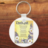 やめ感動的詩 キーホルダー (正面)