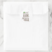 やめ考えて感じ引用文 ラウンドシール (バッグ)