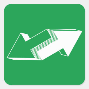 ややこしい矢印 – 錯覚 スクエアシール