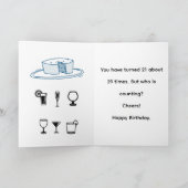 ややユーモアのある誕生日カード カード (内部)