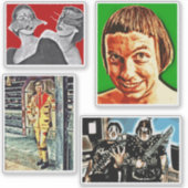 やや奇妙なステッカーセットスクラップブック作りジャーナリング シール (正面)