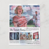 やや攻撃的なヴィンテージファブリックトリートメントAd ポストカード (正面)