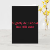 やや現実離れしているけど、でもかわいい面白ユーモア カード (黄色い花)