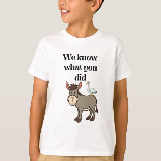 やらかしたね ドバイキバゴの駄洒落 Tシャツ (正面)