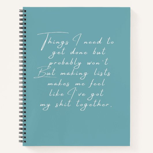 やらなきゃいけなくなるかもおもしろいしれない ノートブック (正面)