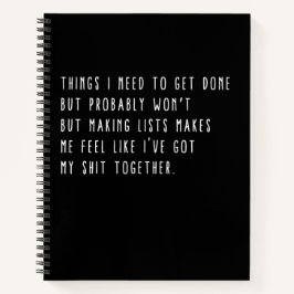 やらなきゃいけなくなるかもおもしろいしれない ノートブック