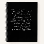 やらなきゃいけなくなるかもおもしろいしれない ノートブック (正面)