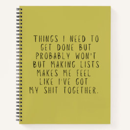 やらなきゃいけなくなるかもおもしろいしれない ノートブック