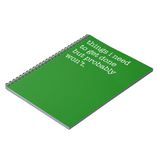 やらなきゃいけねえことおもしろい ノートブック (左側)