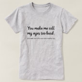 やりすぎ眼球ロール Tシャツ (デザイン正面)