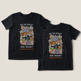やりたいことをやる - 自由が僕らの性分 アニマル トライブレンドTシャツ