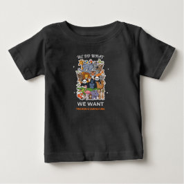 やりたいことをやる - 自由が僕らの性分 アニマル ベビーTシャツ