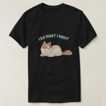やりたいようにやる猫Tシャツ – かわいい面白い猫好き