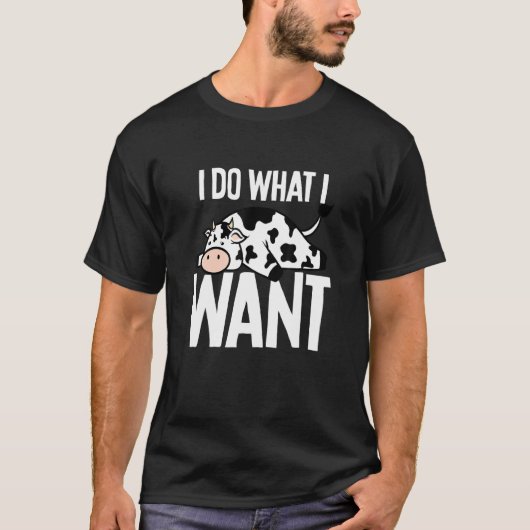 やりたい放題の乳牛 Tシャツ (正面)