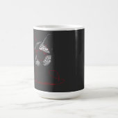 やりたい放題猫タイポグラフィ コーヒーマグカップ (中央)