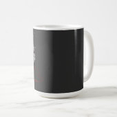 やりたい放題猫タイポグラフィ コーヒーマグカップ (正面右)