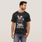 やりたい放題 イースターエッグ 猫好き レディース Tシャツ (正面フル)