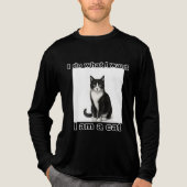 やりたい放題 私は猫 – 気ままな猫のポスター トライブレンドTシャツ (正面)