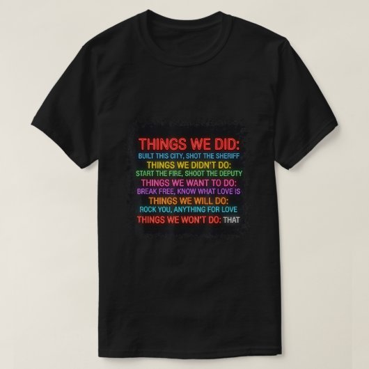 やりたくなかったことをやったTシャツ レトロ Tシャツ (デザイン正面)