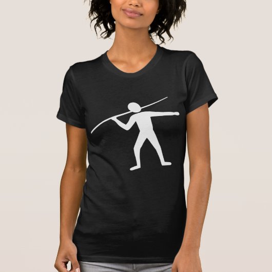 やり投げ選手 - 白 Tシャツ (正面)