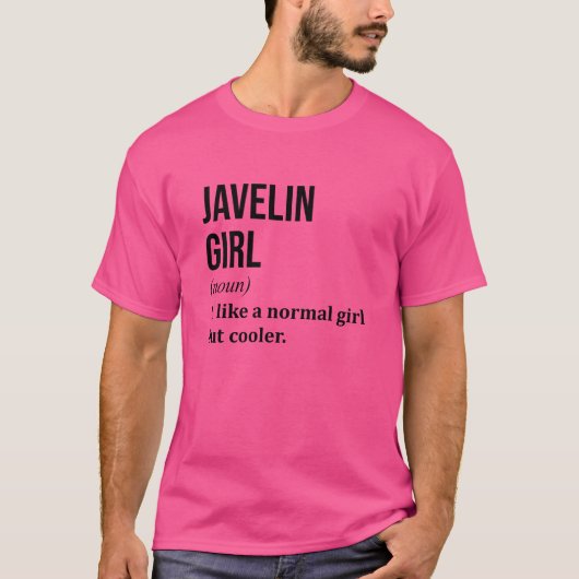 やり投げ やり投げ やり投げ 女子 Tシャツ (正面)