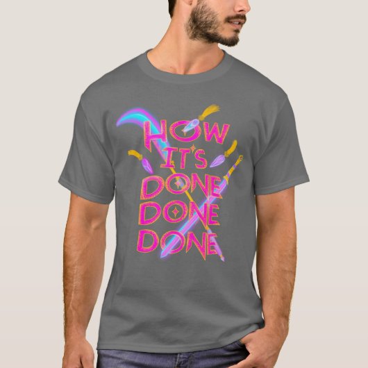やり方できたできたできた少年 Tシャツ (正面)