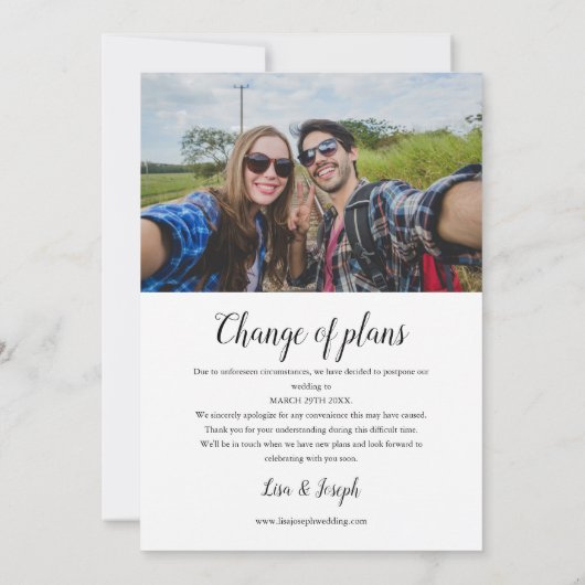 やり直し日付を変更する日付の写真を保存 セーブザデート (裏面)