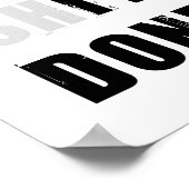 やり遂げる感動的引用文 ポスター (角)