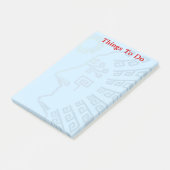 やることとマチュピチュ山のシルエット ポストイット (アングル)