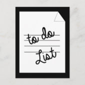やることリストの面白いリマインダー ポストカード (正面)