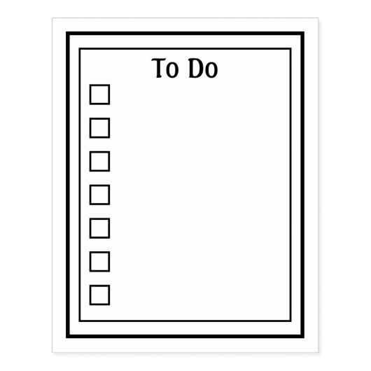 やることリスト ラバースタンプ (インプリント)