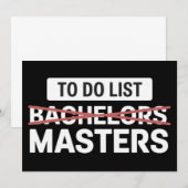 やることリスト 学士 修士課程 大学 評価 招待状 (正面/裏面)