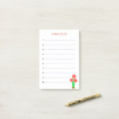 やること & ハートの花 ポストイット (デスク上)