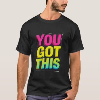 やるぞ!モチベーションタイポグラフィ Tシャツ