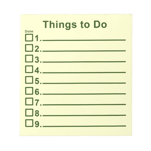 やるべきこと ノートパッド (正面)