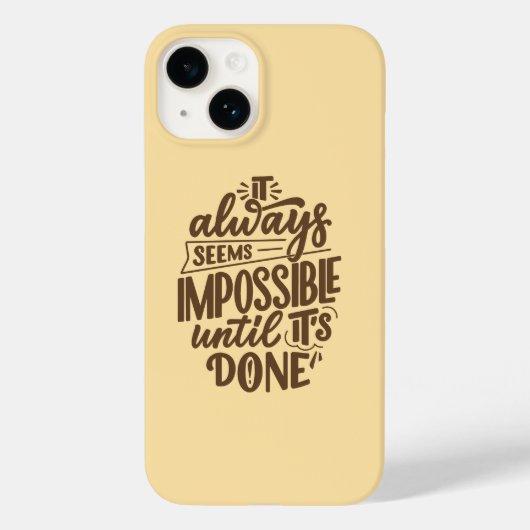 やるまでは不可能 Case-Mate iPhoneケース (裏面)