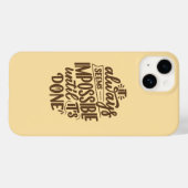 やるまでは不可能 Case-Mate iPhoneケース (裏面 (横))