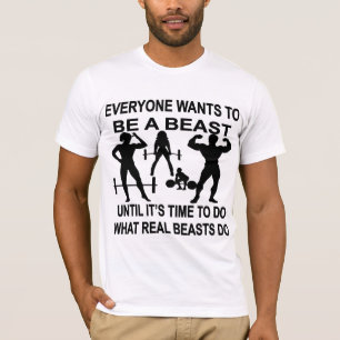 やる時間が来るまで誰もが獣になりたい Tシャツ