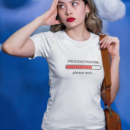やる気が出ないのでお待ちください - レディースTシャツ Tシャツ