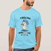 “やる気が出ない”面白いアヒルTシャツ Tシャツ (正面)