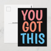 やる気が出る ポジティブ ポストカード (正面/裏面)