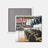 やる気が終わるところから決断が始まる マグネット (正面/裏面)