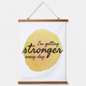 やる気とインスピレーションのための毎日の引用文 吊り下げ型タペストリー (正面)